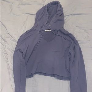 L.A hearts cropped hoodie